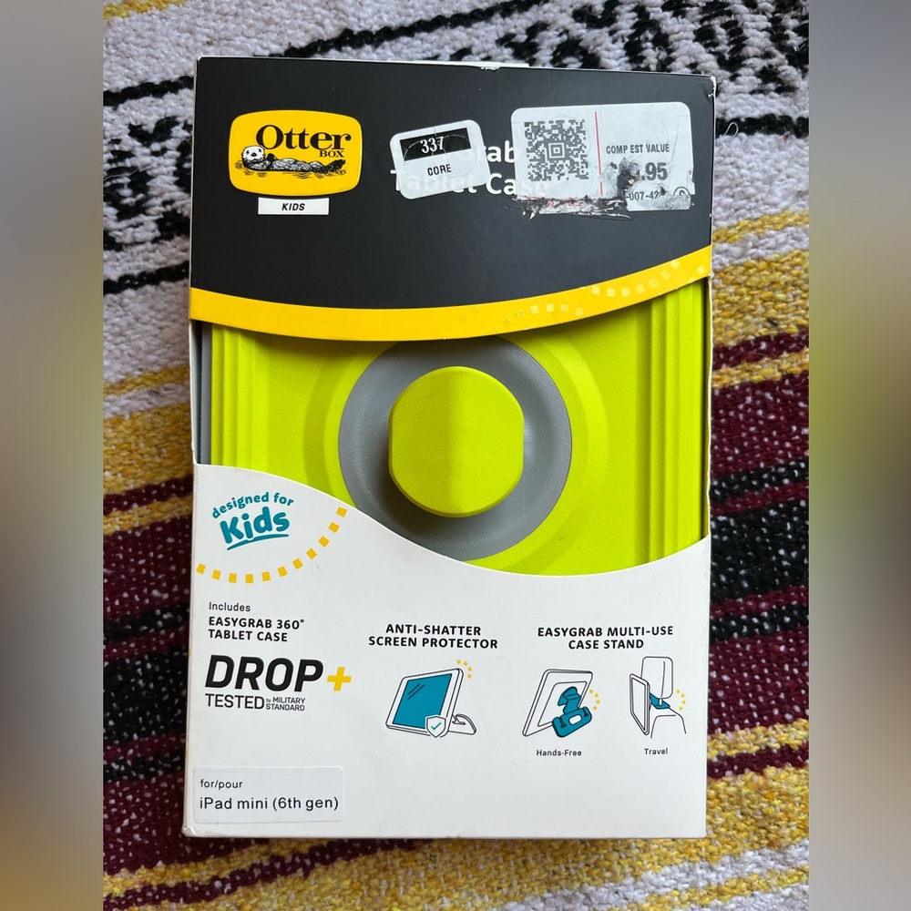 OtterBox iPad Mini Easy Grab Tablet Case for Kids, 6th Gen, NEW, just tried on.